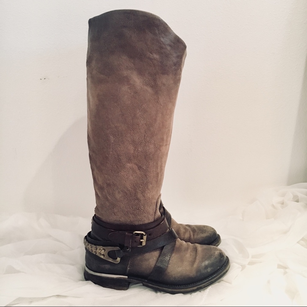 A.S.98 Brown Leather Riding Boot